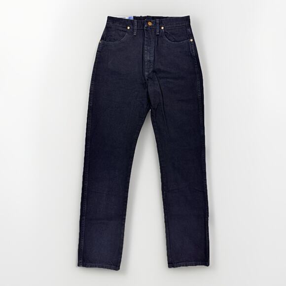 NWT Wrangler Womens Cowboy Cut Jeans 7x34 Black 14MWZ Natural Rise Slim Tapered - Picture 4 of 12